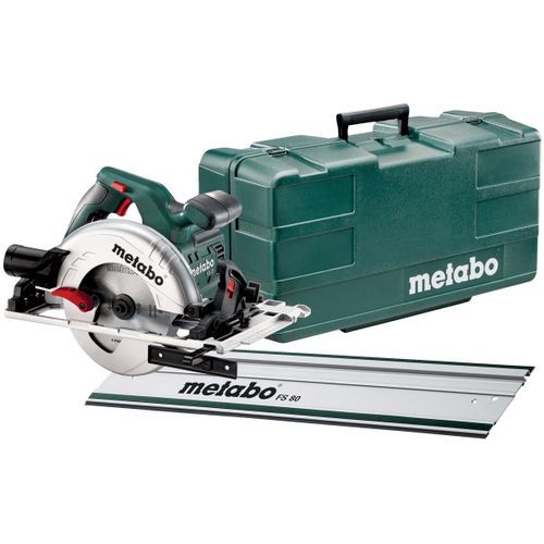 Metabo Scie circulaire portative KS 55 FS Set, avec rail de guidage FS 80, Coffret - 691088000