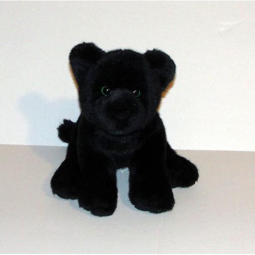 Peluche Panthere Noire Bébé Gipsy Doudou Bébé Animal Felin Assis 20 Cm