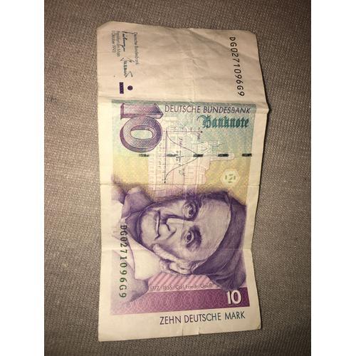 Billet Allemand De 10 Zhen Deutsche Mark