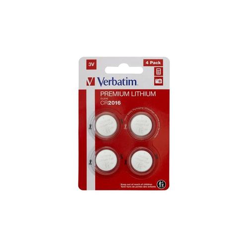 Pile Verbatim CR2016 - Pile au lithium 3V (pack de 4)