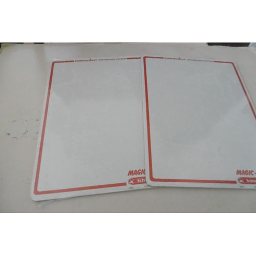 Lot De 2 Ardoises Tableaux Blancs 24x32cm Stabilo Plan 4216 Magic Memo