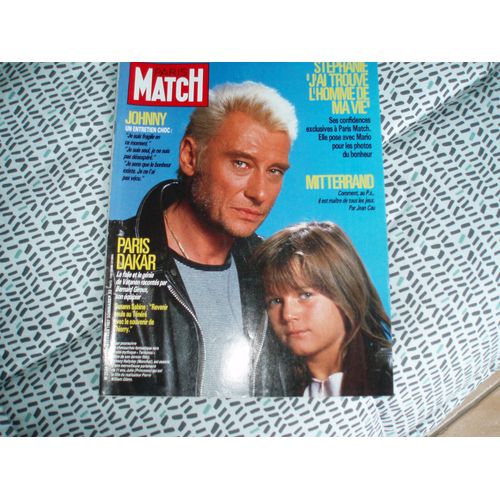 Johnny Hallyday Paris Match N° 1967 Du 6 Fevrier 1987.