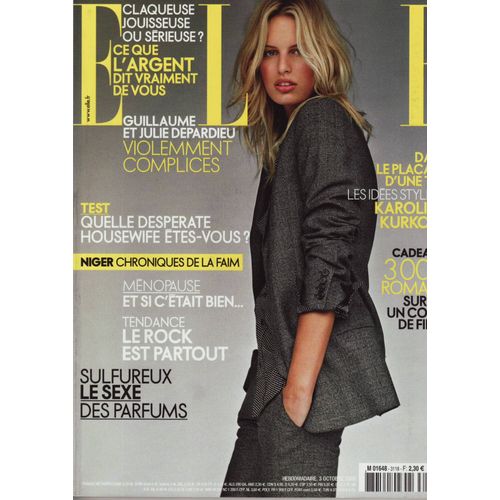 Elle / 03-10-2005 N°3118 : Karolina Kurkova (20p) - Allegra Versace (3p) - Rachel Mcadams (4p)