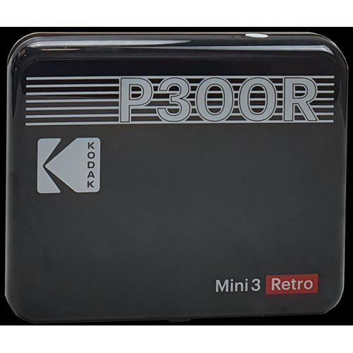 Mini imprimante connectée KODAK Mini 3 Retro Instant Square Noir - format carré 3x3" - Bluetooth