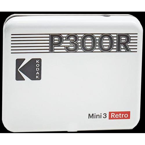 Mini imprimante connectée KODAK Mini 3 Retro Instant Square Blanc - format carré 3x3" - Bluetooth