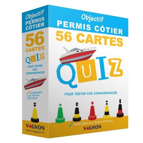 Objectif Permis Côtier - 56 Cartes Quiz Pour Tester Vos Connaissances