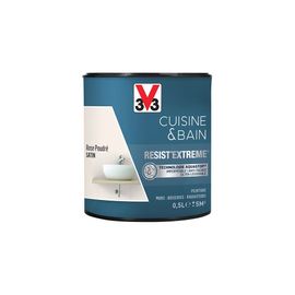 V33 Peinture Cuisine & Bain 'Resist'Extreme' Rose Poudré Satin 0,5 L