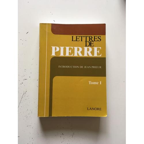 Lettres De Pierre Tome I