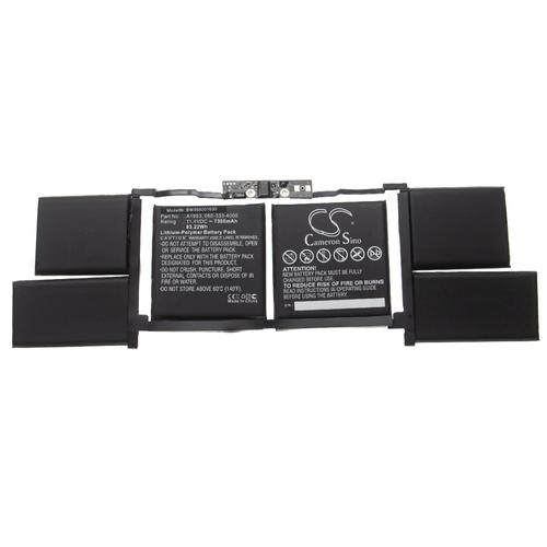 vhbw batterie compatible avec Apple Macbook Pro 15 inch Touch Bar A1990(EMC 3359) laptop (7300mAh, 11,4V, Li-Polymère, noir)