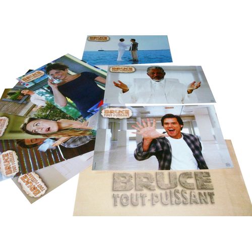 Bruce Tout-Puissant (Bruce Almighty): Jeu De 8 Photos D'exploitation Cinématographique - Format 20x28,5 Cm - De Tom Shadyac Avec Jim Carrey, Jennifer Aniston, Morgan Freeman - 2003