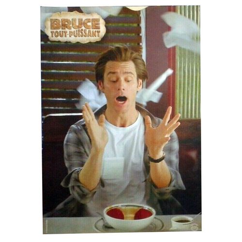 Jim Carrey - Bruce Tout-Puissant (Bruce Almighty): Photo D'exploitation Cinématographique - Format 20x28,5 Cm - De Tom Shadyac Avec Jim Carrey, Jennifer Aniston, Morgan Freeman - 2003