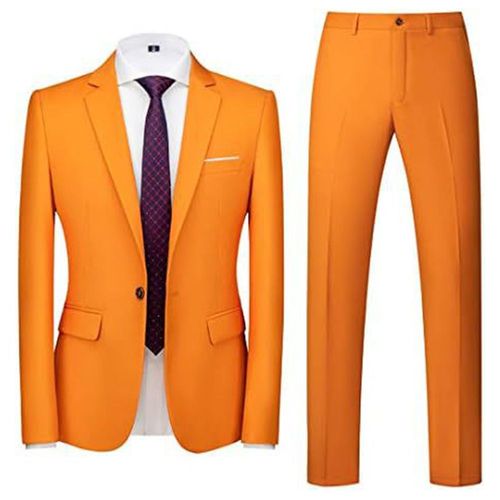 Costume Homme Uni 3 Pièces De Slim Fête Soirée Mariage Business Fit Grande Vêtements Masculin Wz227