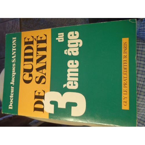 Guide De Sante Du 3 Eme Age Santoni