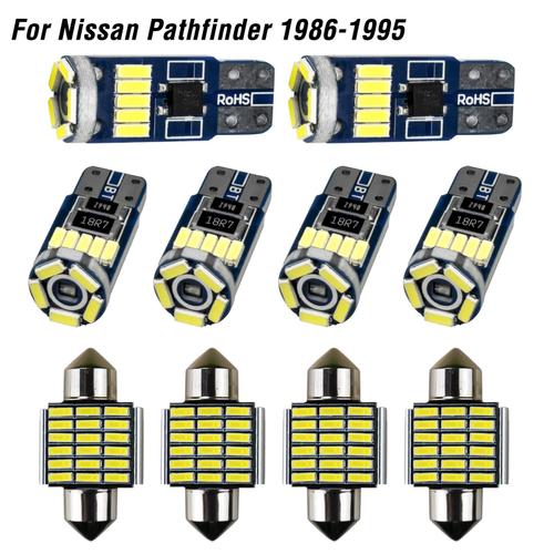 Intérieur De Voiture Led Pour Nissan Pathfinder Wd21 R50 R51 R52 1986 ¿ 2020, Dôme D'ampoule De Véhicule Canbus, Kit D'éclairage De Lecture De Cartes