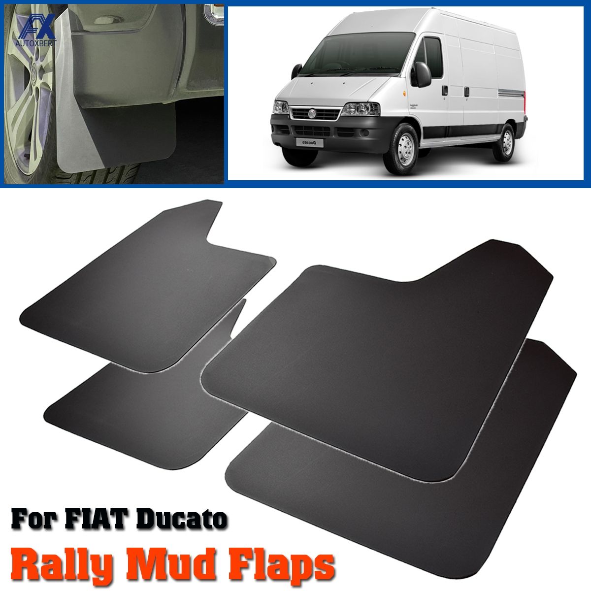 4 Pices Larges Bavettes De Course/Rallye Pour Fiat Ducato P... - 4