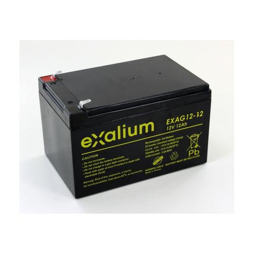 Batterie plomb Gel 12V 12Ah Exalium EXAG12-12