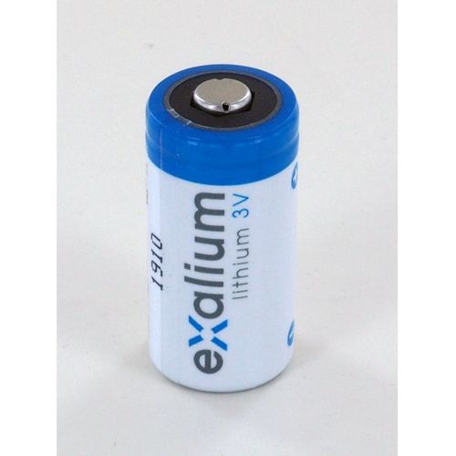 Pile lithium 3V 1.5Ah CR123A EXALIUM