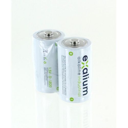 2 Piles LR20 D 1.5V Alcalines EXALIUM