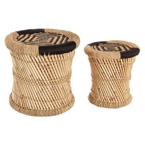 Lot De 2 Tables D'appoint "Nomade" 38cm Noir