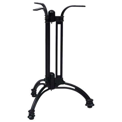 Vidaxl Pied De Table De Bistro Noir Ø60x72 Cm Aluminium Coulé