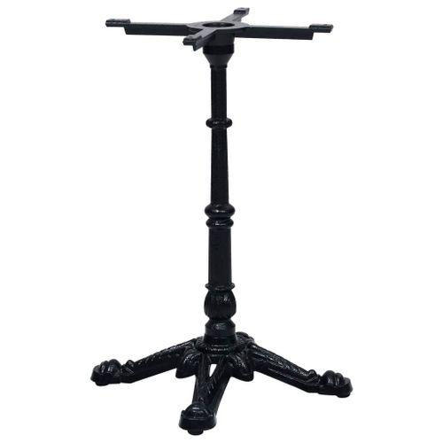 Vidaxl Pied De Table De Bistro Noir 52x52x72 Cm Fonte