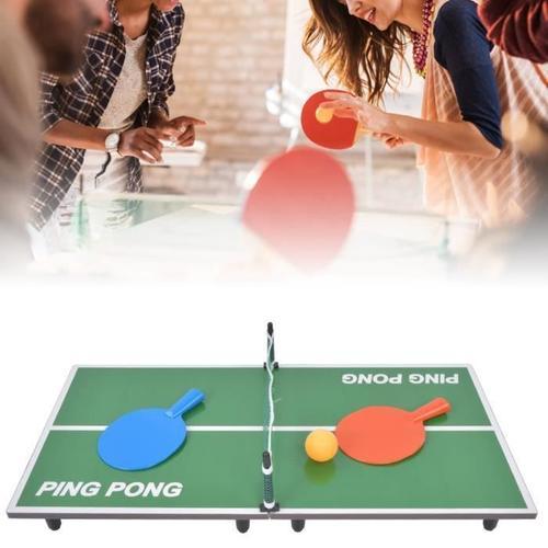Mini Jeu De Ping-Pong, Jeu De Tennis De Table Pliant, Panneau De Fibres De Bois 1605g Portable Pour Jouet De Divertissement De Mls12710