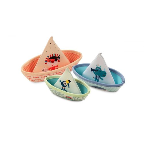Jouet De Bain Petits Bateaux Flottants Jungle - Lilliputiens