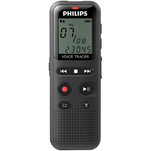 Dictaphone numérique avec Enregistreur de notes facile et 4go de mémoire intégré noir