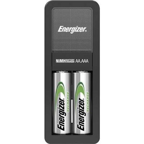 Energizer Accu Recharge Mini - Chargeur De Batteries - (Pour 2xaa/Aaa) + Adaptateur Secteur + Batterie 2 X Type Aa - Nimh - 2000 Mah