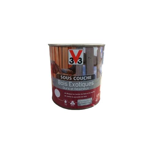 V33 Sous-couche Bois Exotiques Durs et Résineux Blanc 2,5 L