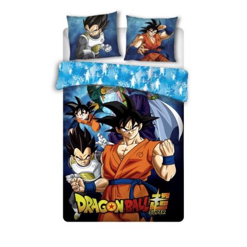 Dragon Ball - Parure De Lit 140x200cm Dragon Ball Super 'coton Bio'