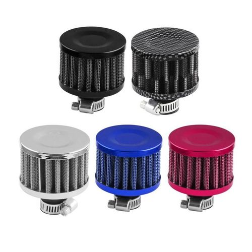 Botreelife 12MM Mini Filtre À Air De Voiture Filtre À Air Froide Admission Accessoires De Style De Voiture Rouge 