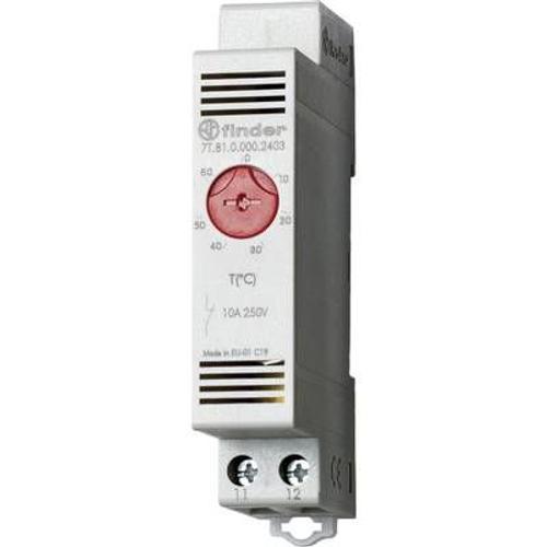 Thermostat d'armoire Finder 7T.81.0.000.2403 7T.81.0.000.2403 250 V/AC 1 NF (R) (L x l x h) 88.8 x 17.5 x 47.8 mm 1 pc(