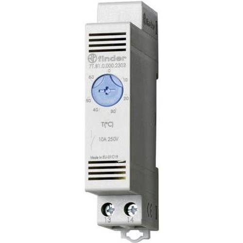 Thermostat d'armoire Finder 7T.81.0.000.2303 7T.81.0.000.2303 250 V/AC 1 NO (T) (L x l x h) 88.8 x 17.5 x 47.8 mm 1 pc(