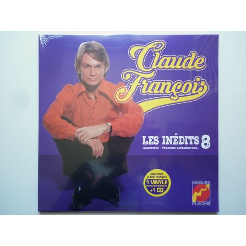 Claude François Vinyle 25cm + Cd Les Inédits 8 (Maquettes, Versions Alternatives)