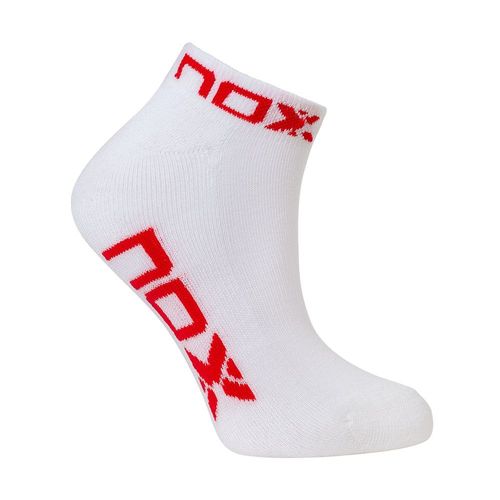 Vetements: Chaussettes Nox Chevilles Blanc Rouge Femme-Taille-35/39