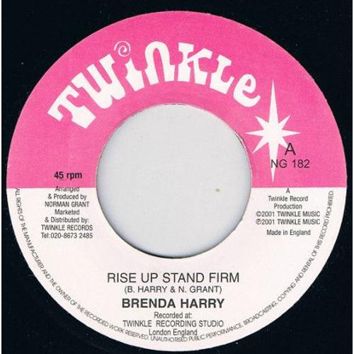 Twinkle Ridhm Section - Version - Brenda Harry - Rise Up Stand Firm - 45 Tours Juke Box - Twinkle Import Uk - 2001