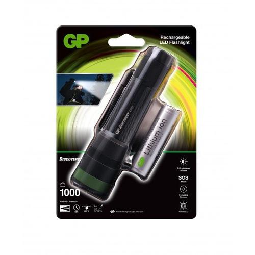 GP Discovery CR42 - Lampe torche rechargeable 1000 lumens - 1 accu Lithium-ion 18650 fourni