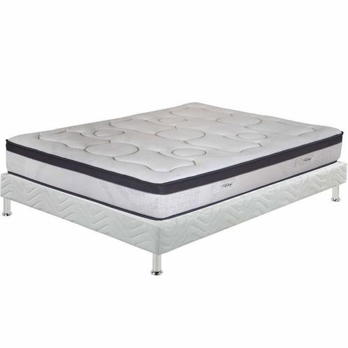 Matelas + Sommier Tapissier 160x200 Ressorts - Rueda - Soutien Ferme - Made In France