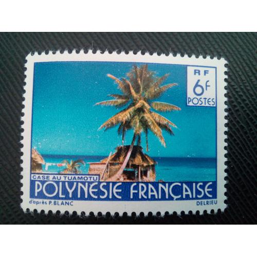 Timbre Polynesie Yt 137 Maison Des Tuamotu 1979 ( 0020405 )