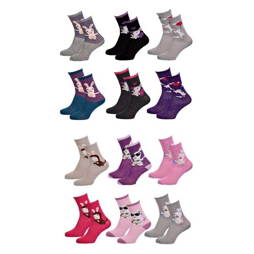 Pack De Chaussettes Enfants Licence Fantaisies-Assortiment Modèles Photos Selon Arrivages- Pack De 6 Paires Girls Peppa Pig 37594