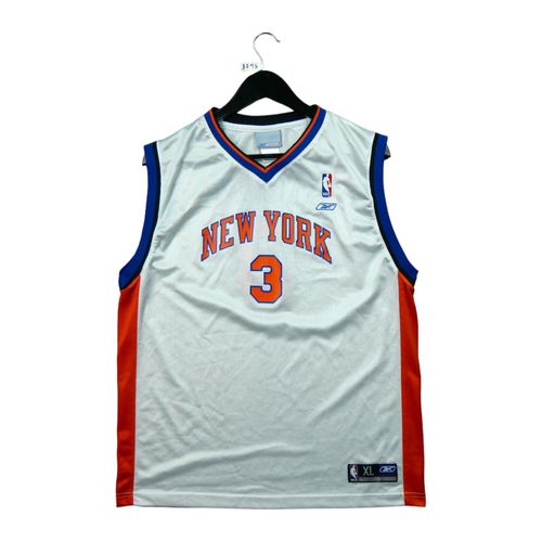 Reconditionné - Maillot Reebok New York Knicks Marbury Nba - Taille 18/20 Ans - - Blanc
