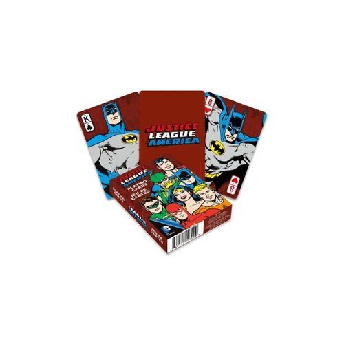 Dc Comics - Jeu De Cartes À Jouer Retro Justice League