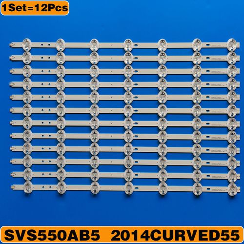 12Pcs/Kit LED Bande Pour 2014istro VED55 TFLUCcape UHD300CB 55PUS8700 12 55PUS8700/12 LTAcape FW01 SVScape AB5 TX-55CR430B TX-55CR430E ""Nipseyteko®""