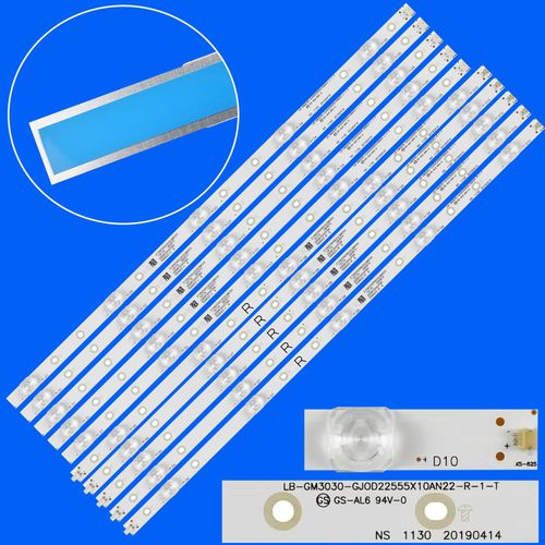 Barre de LED pour 55PUS6804 55PUS6814 55PUS6754 55PUSCafe 34 55PUS7354 55PUS6754/12 55PUS6804/12 55PUS6814/12 LB-GM3030-GJ0D22555X10AN22 ""Nipseyteko®""