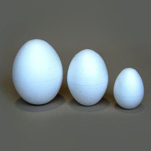 Oeuf Polystyrène Styropor 6cm Blanc
