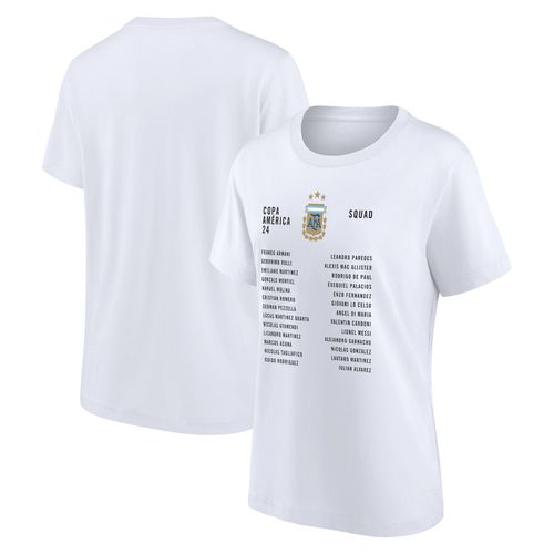 T-Shirt Argentine 2024 Annonce De L'équipe Graphique - Blanc - Femme
