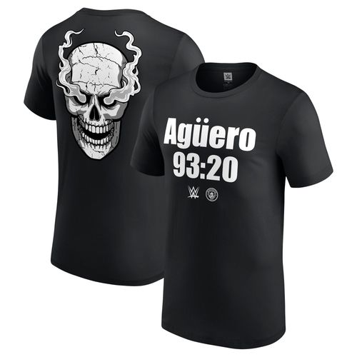 T-Shirt Wwe X Manchester City Steve Austin Aguero 93:20 - Noir - Homme