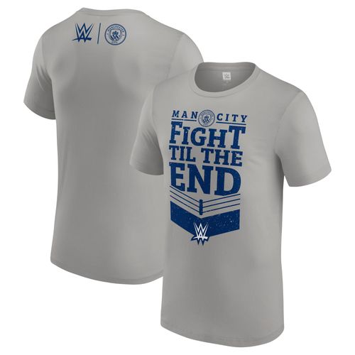 T-Shirt Wwe X Manchester City Fight Til The End - Gris - Homme