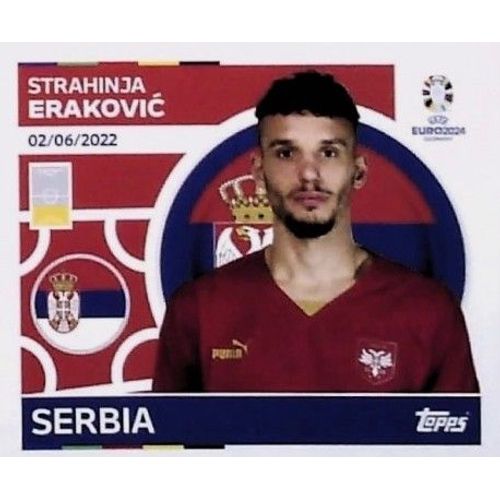 Vignette Topps Euro 2024 Strahinja Erakovic Srb 9